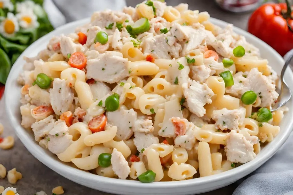 Chicken Elbow Macaroni Salad ,Poultry Pasta Salad ,Creamy Chicken Pasta Mix